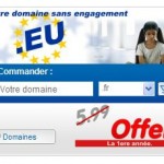 OVH vous offre un nom de domaine en .eu